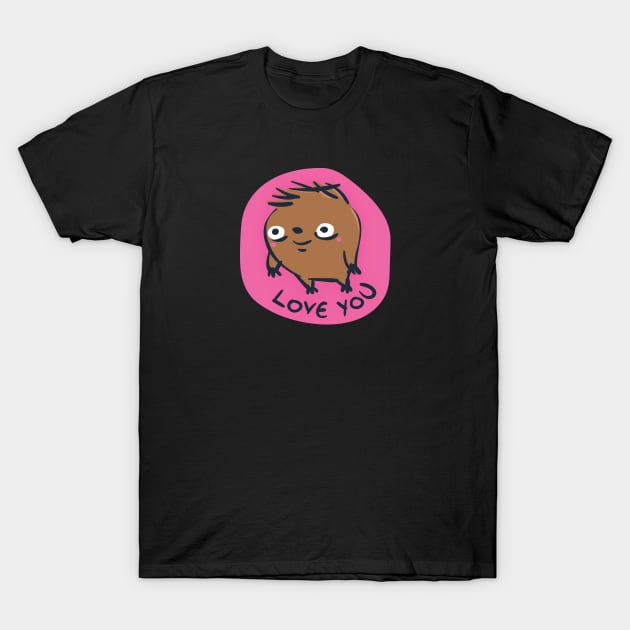 Cute Little Love Sloth T-Shirt by Marina BH